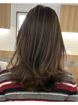 キノ(kino) レイヤーハイライトくびれベージュミルクティコントラスト