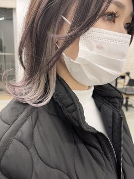 キラ 原宿(KILLA) インナーカラーショコラアッシュヘルシースタイル波巻きぎゃう