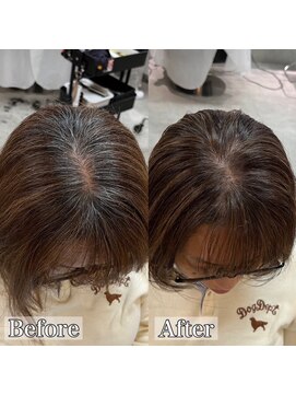 ティダスマイル(tida smile) 脱白髪染めハイライト＊白髪ぼかしベージュ20代30代40代50代