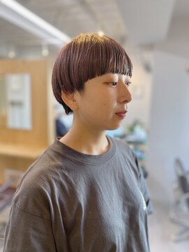 アンドチル 渋谷(AND CHILL) マッシュショート/ピンクベージュ/アンブレラカラー　渋谷