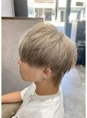 マッシュウルフ×ミルクティーベージュ
