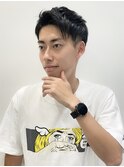 アップバングツーブロック バーバーフェードカットM1006