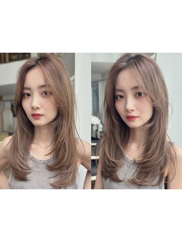 トレンドの顔周りデザインなら【Violet】にお任せ。ウルフカットや韓国風レイヤーカットでご来店多数♪