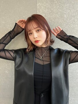 ロンドシェリ 仙台(Lond Cheri) 仙台髪質改善ココアベージュ縮毛矯正レイヤーカット前髪艶髪