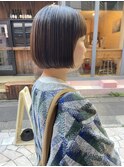 ワイドバングミニボブ