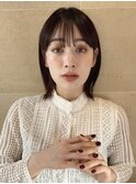 ◎ボブ/ロブ/切りっぱなし/前髪/顔周りカット/銀座一丁目