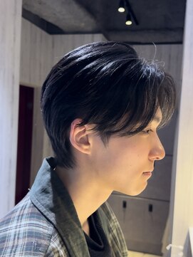 アクシー ヘアーアンドメイク(AXY HAIR&MAKE) ニュアンスパーマハンサムショート毛流れパーマ毛流れ縮毛矯正