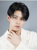 シースルーマッシュツーブロック刈り上げ韓国ヘアセンターパート