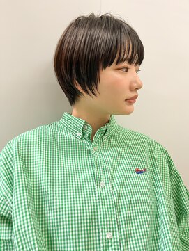 ミィ 表参道(mee.) 黒髪/ボブウルフ/ネビージュ/小顔/ワンレン/髪質改善/ハセガワ