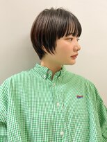 ミィ 表参道(mee.) 黒髪/ボブウルフ/ネビージュ/小顔/ワンレン/髪質改善/ハセガワ