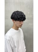 マッシュスタイル×波巻きパーマ