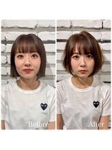 【顔型診断before&after】”ベース顔さん”お悩み改善似合わせ＜桃山台/北摂/豊中＞
