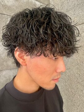 ニアウ 伊勢崎連取店(Niau) メンズマッシュ波巻きスパイラルパーマメンズパーマ
