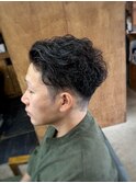 【山本智文】男髪短髪ツイストスパイラルパーマ