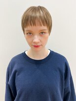 トゥコ(tuco)&nbsp;ピクシーショート　ベージュ　ベリショ　ハイライト