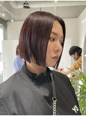 ハイライトカラーミルクティーベージュケアブリーチダブルカラー