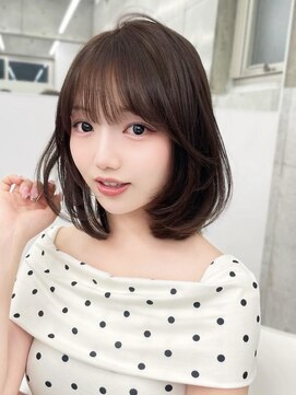 エヌアイ オモテサンドウ(ni omotesando) トレンドのワンカールヘア*大人ガーリー韓国レイヤーボブ