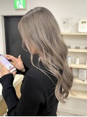 【柔らかカラー】シフォンベージュ×ブリーチカラー×10～20代