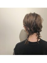 ロココ アンジュ(rococo ange)&nbsp;ツインアレンジ　編みおろし　ボブヘアアレンジ