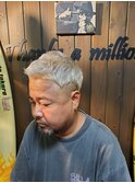 シルバーカラー×メンズカット