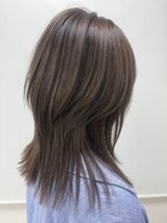 サロンドフィール 豊岡店(Salon de feel)&nbsp;#ミディアムウルフ#ピンクグレージュ#セットしやすい