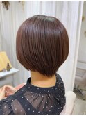 ラベンダーカラーでたっぷりツヤ感白髪ぼかし