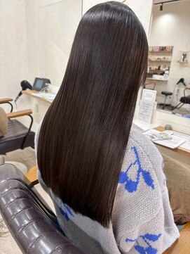 ベリテ 津田沼駅前店(verite) 黒髪カタログ/クラゲヘアー/オリーブグレー/津田沼駅前