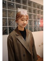 ヘアーワークスヴィクサス(HAIR WORKS VIXUS)&nbsp;【VIXUS】 style collection　淡色ピンクベージュ×UPスタイル