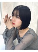 韓国レイヤー/韓国風/ボブ/髪質改善/黒髪/ブリーチなし〔池袋〕