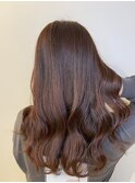 【似合わせカラー】艶髪ピンクブラウン