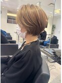 30代40代50代ショート白髪ぼかし銀座丸みくびれ井