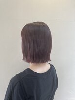 オクユキ(OKUYUKI) パツっとボブ×ピンク
