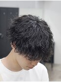 縦落ちパーマツイストスパイラルシャドウパーマ