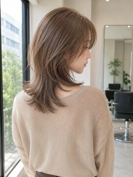 モアナ バイ ヘッドライト 上田店(Moana by HEADLIGHT) Moana【上田】#レイヤーボブ#ミディアムレイヤー#韓国風ヘア