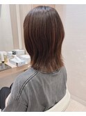 こなれミディくびれヘア似合わせイメチェン切りっぱなしボブ50代