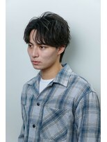 トラスト ザ バーバー 東京駅日本橋店(TRUST the Barber)&nbsp;センターパート/ニュアンスパーマ/メンズカット