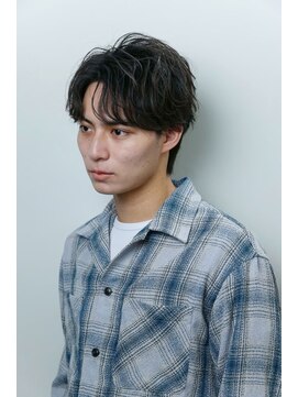 トラスト ザ バーバー 東京駅日本橋店(TRUST the Barber) センターパート/ニュアンスパーマ/メンズカット
