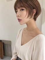 キース ヘアアンドメイク 恵比寿(kith. hair&make)&nbsp;顔まわりカット/ナチュラルショートレイヤー/透明感ブラウン