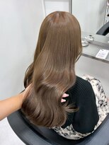 Valone Tokyo レイヤーカット/韓国ヘア/髪質改善【12/1NEW OPEN（予定）】&nbsp;ba15779_ミルクティーベージュワンホンロング髪質改善韓国風巻き