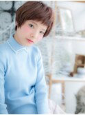 【大人かわいい★ピンクガーリーショート】