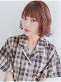 シースルーバング オレンジベージュ!