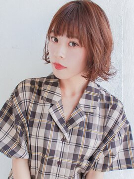 ルティア(Lutia) シースルーバング オレンジベージュ!