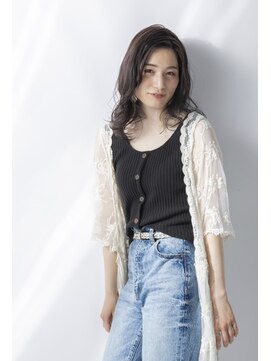 アンジュール(UNJOUR.) ニュアンスハイライト×パールアッシュ 30代40代50代