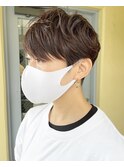 ハンサムショート/トップポイントパーマ