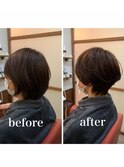 お客様ショートスタイルNO18 UP