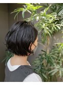 パーマ×ボブ