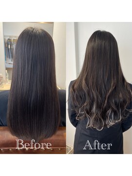 イニット 奈良新大宮(init.) 20代 30代 40代 モテ髪 エクステ シアーグレージュ ブルージュ