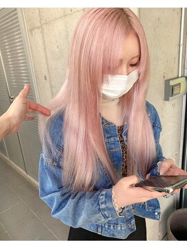 ガルボ ヘアー(garbo hair) #ハイトーン#ピンク#10代#20代#高知