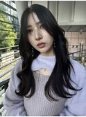 【女神レイヤー】 かきあげ前髪 大人可愛い韓国ヘアヨシンモリ