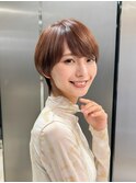 20代30代40代50代/丸みショート/クビレ/前髪あり/表参道